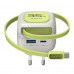 Зарядний пристрій HAVIT UC251 GaN 35W USB-A+USB-C +Кабель USB-C Gray/Green Зарядний пристрій HAVIT UC251 GaN 35W USB-A+USB-C +Кабель USB-C Gray/Green
