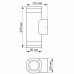 LED Світильник архітектурний AR072G IP54 VIDEX GU10x2 LED Світильник архітектурний AR072G IP54 VIDEX GU10x2