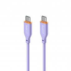 Кабель Type-C to Type-C HAVIT HV-CB603 PD60W 3A 1.2м (гіпереластичний) Кабель Type-C to Type-C HAVIT HV-CB603 PD60W 3A 1.2м (гіпереластичний)