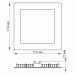 LED світильник з регулюванням яскравості вбудований квадрат VIDEX 12W 5000K D3 LED світильник з регулюванням яскравості вбудований квадрат VIDEX 12W 5000K D3