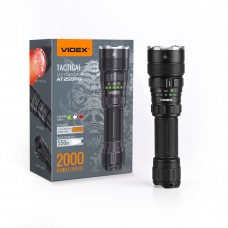 Тактичний світлодіодний ліхтарик VIDEX VLF-AT255RG 2000Lm 5000K Тактичний світлодіодний ліхтарик VIDEX VLF-AT255RG 2000Lm 5000K