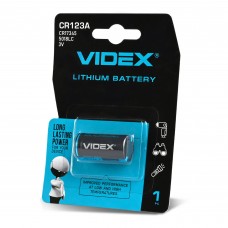 Батарейка літієва Videx CR123A 1шт BLISTER CARD Батарейка літієва Videx CR123A 1шт BLISTER CARD