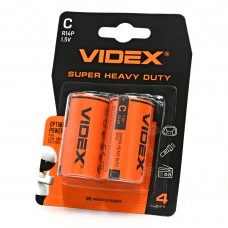 Батарейка сольова VIDEX R14P/C 2шт BLISTER Батарейка сольова VIDEX R14P/C 2шт BLISTER