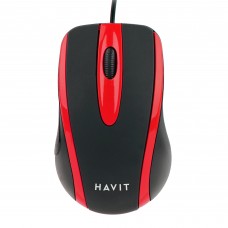 Дротова миша HAVIT HV-MS753 USB Black/Red (1000 DPI, 3 кл) Дротова миша HAVIT HV-MS753 USB Black/Red (1000 DPI, 3 кл)