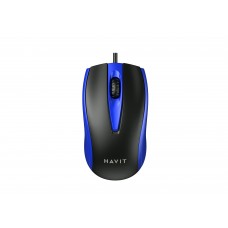 Дротова миша HAVIT HV-MS871 USB Blue (1200 DPI, 3 кл) Дротова миша HAVIT HV-MS871 USB Blue (1200 DPI, 3 кл)