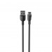 Кабель USB - USB-C HAVIT CB307C 3A 1м Black (силіконовий) Кабель USB - USB-C HAVIT CB307C 3A 1м Black (силіконовий)