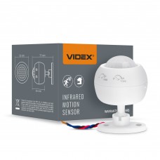 Датчик руху та освітленості VIDEX VL-SPS27W 220V 1200W інфрачервоний Датчик руху та освітленості VIDEX VL-SPS27W 220V 1200W інфрачервоний