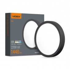 LED Світильник круглий накладний VIDEX 18W 5000K Black