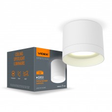 Світильник VIDEX IP44 під лампу GX53 накладний Білий VL-SPF19A-W Світильник VIDEX IP44 під лампу GX53 накладний Білий VL-SPF19A-W