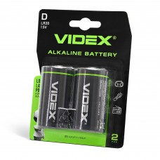 Батарейка лужна Videx LR20/D 2шт BLISTER CARD Батарейка лужна Videx LR20/D 2шт BLISTER CARD