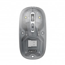 Бездротова миша дворежимна HAVIT MS62WB Pro Transparent Gray Бездротова миша дворежимна HAVIT MS62WB Pro Transparent Gray