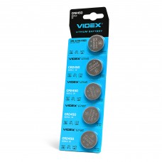 Батарейка літієва Videx CR2450 5шт BLISTER CARD Батарейка літієва Videx CR2450 5шт BLISTER CARD