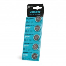 Батарейка літієва Videx CR2025 5шт BLISTER CARD Батарейка літієва Videx CR2025 5шт BLISTER CARD