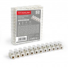 Клемна колодка гвинтова 3А 12шт 4мм2 PE (TF-KL3А-PE) TITANUM