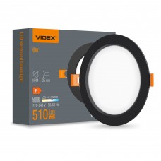 LED світильник Back вбудований круглий VIDEX 6W 5000K Black LED світильник Back вбудований круглий VIDEX 6W 5000K Black