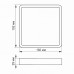 LED Світильник накладний квадрат VIDEX 18W 5000K White LED Світильник накладний квадрат VIDEX 18W 5000K White