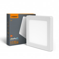 LED світильник квадратний VIDEX DL6S 12W 3000K-4000K-6500K White