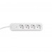 Мережевий подовжувач VIDEX ONCORD з/з 4п 3м (3x1.5мм) з кнопкою White