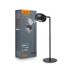 LED лампа настiльна з акумулятором VIDEX VLE-TF18B 3W 3000-5500K Чорна LED лампа настiльна з акумулятором VIDEX VLE-TF18B 3W 3000-5500K Чорна