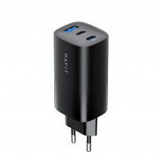 Зарядний пристрій HAVIT UC20 GaN 67W USB-A+2xUSB-C Black Зарядний пристрій HAVIT UC20 GaN 67W USB-A+2xUSB-C Black