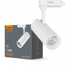 LED світильник трековий VIDEX 20W 4100K білий