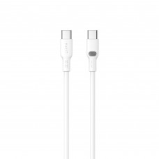 Кабель USB-C to USB-C HAVIT HV-CB6279 PD60W 3A 1м White (силіконовий) Кабель USB-C to USB-C HAVIT HV-CB6279 PD60W 3A 1м White (силіконовий)