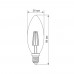 LED лампа TITANUM  Filament C37 4W E14 4100K