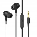 Вакуумні навушники з мікрофоном HAVIT E301P Black