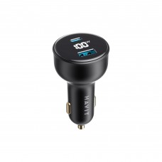 Автомобільний зарядний пристрій HAVIT HV-CC100W 100W USB+USB-C Автомобільний зарядний пристрій HAVIT HV-CC100W 100W USB+USB-C