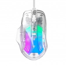 Ігрова миша дротова HAVIT HV-MS1011SE USB Transparent White Ігрова миша дротова HAVIT HV-MS1011SE USB Transparent White