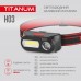 Налобний світлодіодний ліхтарик TITANUM TLF-H03 180Lm 6500K