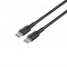 Кабель USB-C - USB-C HAVIT CB308C PD60W 3A 1м Black (силіконовий) Кабель USB-C - USB-C HAVIT CB308C PD60W 3A 1м Black (силіконовий)