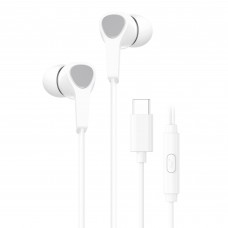 Вакуумні навушники з мікрофоном HAVIT E339C USB-C White Вакуумні навушники з мікрофоном HAVIT E339C USB-C White