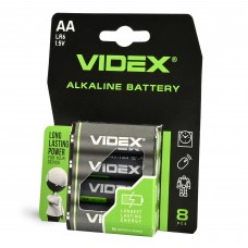 Батарейка лужна Videx LR6/АА 8шт BLISTER CARD Батарейка лужна Videx LR6/АА 8шт BLISTER CARD