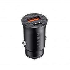 Автомобільний зарядний пристрій HAVIT HV-CC2022 20W USB+USB-C Black Автомобільний зарядний пристрій HAVIT HV-CC2022 20W USB+USB-C Black