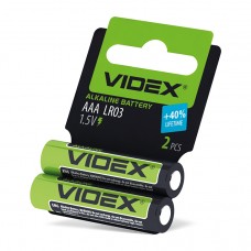Батарейка лужна Videx LR03/AAA 2шт SHRINK CARD Батарейка лужна Videx LR03/AAA 2шт SHRINK CARD