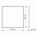 LED панель VIDEX 40W 6200K матова LED панель VIDEX 40W 6200K матова