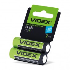 Батарейка лужна Videx LR6/AA 2шт SHRINK CARD Батарейка лужна Videx LR6/AA 2шт SHRINK CARD