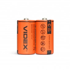 Батарейка сольова Videx R14P/C 2шт SHRINK