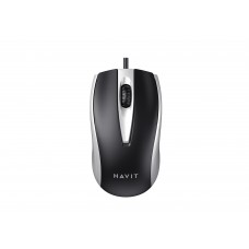 Дротова миша HAVIT HV-MS871 USB Gray (1200 DPI, 3 кл) Дротова миша HAVIT HV-MS871 USB Gray (1200 DPI, 3 кл)