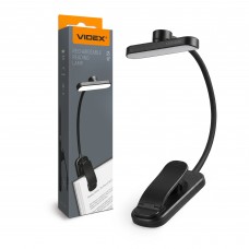 LED Світильник акумуляторний для читання VIDEX VL-NL134B Black LED Світильник акумуляторний для читання VIDEX VL-NL134B Black