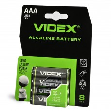Батарейка лужна Videx LR03/AAA 8шт Blister Card Батарейка лужна Videx LR03/AAA 8шт Blister Card