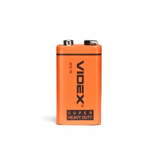 Батарейка сольова Videx 6F22/9V (Крона) 1шт SHRINK