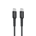 Кабель Type-C to Type-C HAVIT HV-CB6235 PD60W 3A 1м Кабель Type-C to Type-C HAVIT HV-CB6235 PD60W 3A 1м