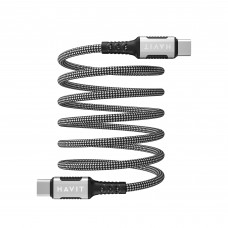 Кабель USB-C - USB-C HAVIT CB6297 PD60W 3A 1м ( магнітний) Кабель USB-C - USB-C HAVIT CB6297 PD60W 3A 1м ( магнітний)