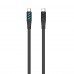 Кабель USB-C to USB-C HAVIT HV-CB6254 PD60W 3A 1м з LED індикатором Black Кабель USB-C to USB-C HAVIT HV-CB6254 PD60W 3A 1м з LED індикатором Black