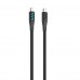 Кабель USB-C to USB-C HAVIT HV-CB6254 PD60W 3A 1м з LED індикатором Black Кабель USB-C to USB-C HAVIT HV-CB6254 PD60W 3A 1м з LED індикатором Black