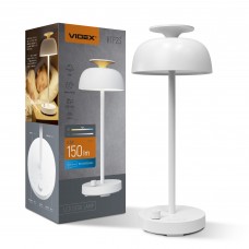 LED лампа настiльна з акумулятором VIDEX VL-TF23W 8.5W 4000K+RGB White LED лампа настiльна з акумулятором VIDEX VL-TF23W 8.5W 4000K+RGB White