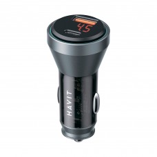 Автомобільний зарядний пристрій HAVIT HV-CC2017 48W USB-A+USB-C Автомобільний зарядний пристрій HAVIT HV-CC2017 48W USB-A+USB-C