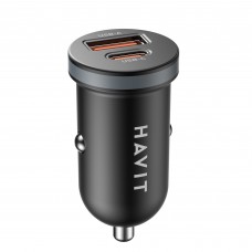 Автомобільний зарядний пристрій HAVIT CC2043 30W USB-A+USB-C Автомобільний зарядний пристрій HAVIT CC2043 30W USB-A+USB-C